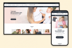 The Milky Tee Company website's migration from Magento to Shopify